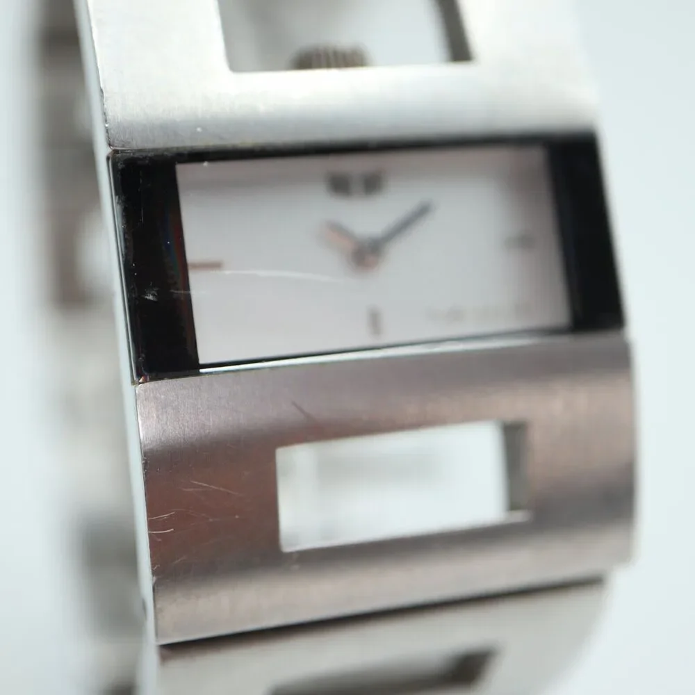Vestal Seville Silver Tone Watch 27mm Rectangle Dial Stainless Steel New Battery